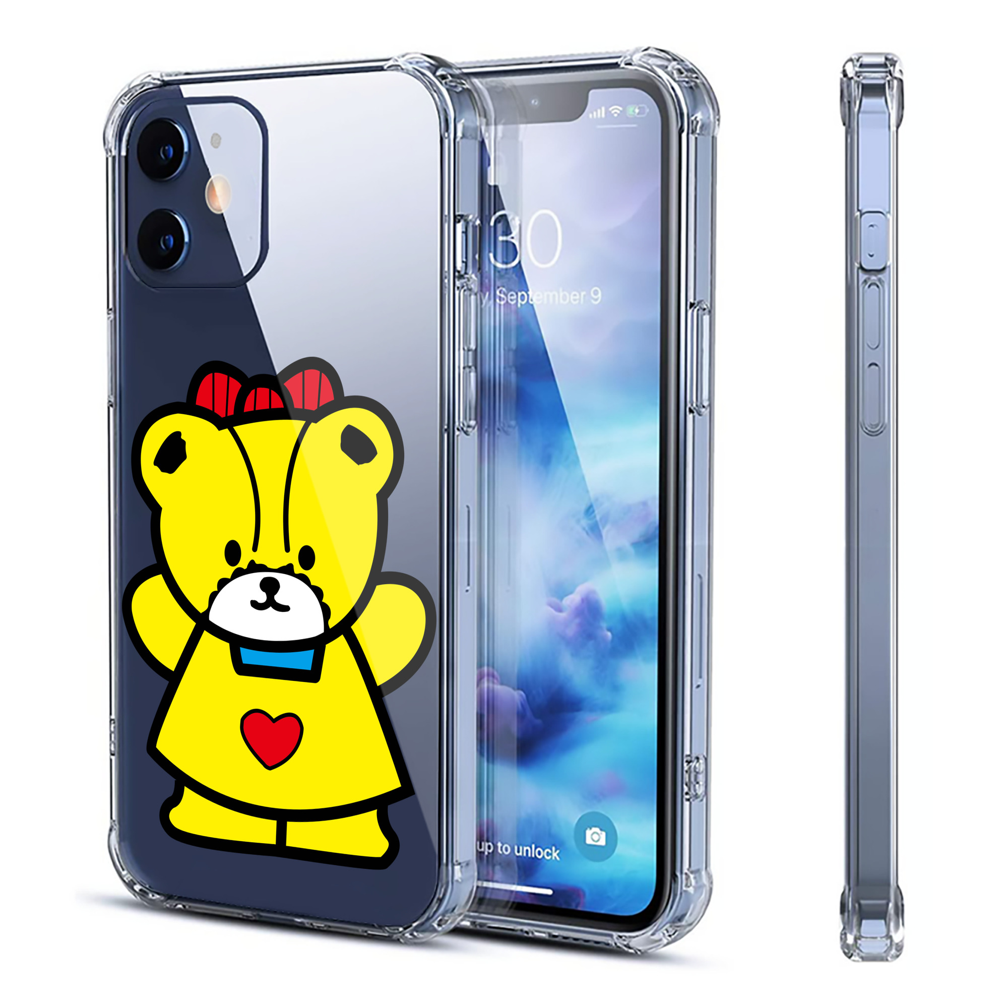 （画像用） Hello Kitty ハローキティ 【iPhone 12シリーズ対応】透明スマホケース（クリアソフトケース）